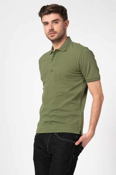 LA MARTINA Tricou polo regular fit cu detaliu logo brodat Barbati