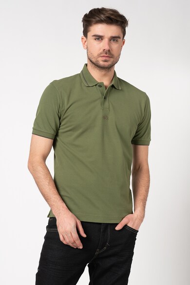 LA MARTINA Tricou polo regular fit cu detaliu logo brodat Barbati