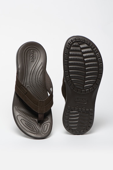 Crocs Papuci flip-flop de piele nabuc Santa Cruz Barbati