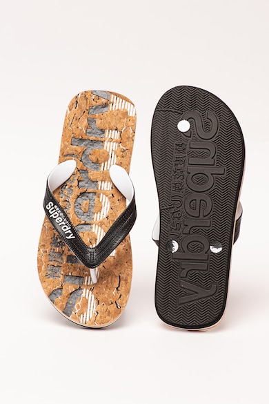 SUPERDRY Papuci flip-flop cu model logo Cork Barbati