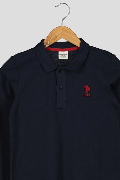 U.S. Polo Assn. Bluza polo cu aspect pique Baieti