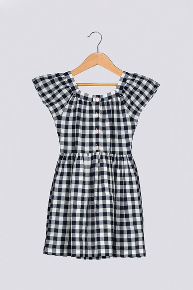 GAP Rochie cu croiala pe bie si imprimeu gingham Fete