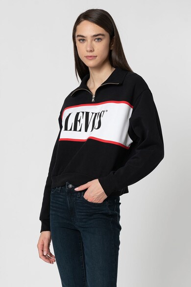 Levi's Bluza cu fenta cu fermoar si logo Femei