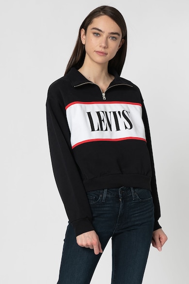 Levi's Bluza cu fenta cu fermoar si logo Femei