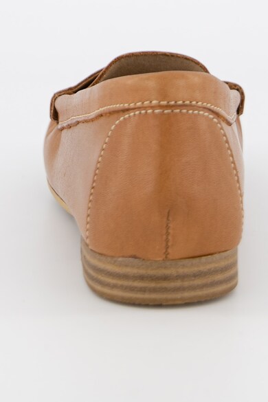 Tamaris Pantofi loafer de piele cu cusaturi contrastante Femei