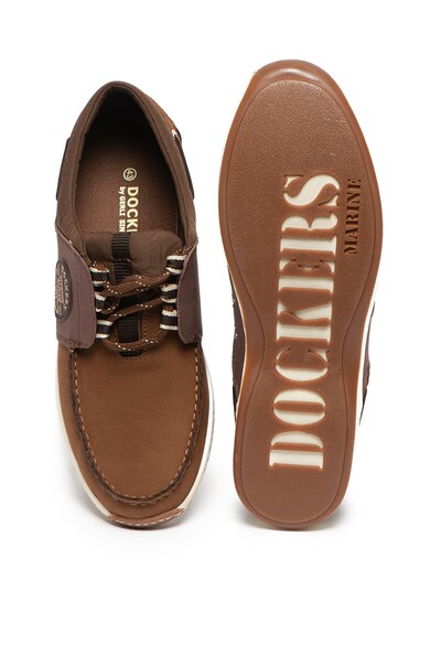 Dockers Pantofi loafer de piele nabuc cu insertii din material textil Barbati