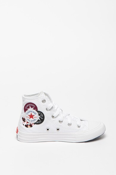 Converse Tenisi mid-high cu aplicatie logo Chuck Taylor All Star Fete