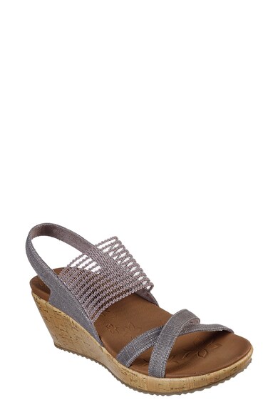 Skechers Sandale din material textil cu talpa wedge Beverlee-High Tea Femei