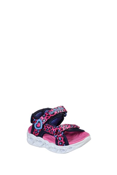 Skechers Sandale cu velcro si lumini LED S Lights Heart Fete