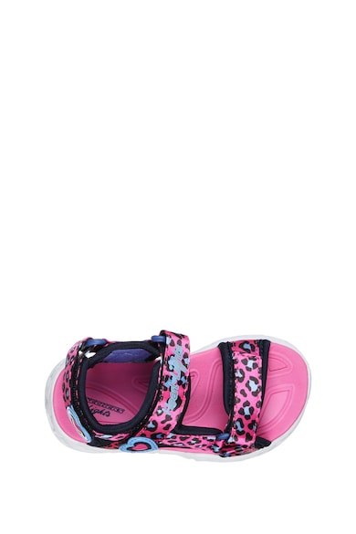 Skechers Sandale cu velcro si lumini LED S Lights Heart Fete