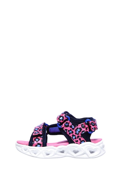 Skechers Sandale cu velcro si lumini LED S Lights Heart Fete