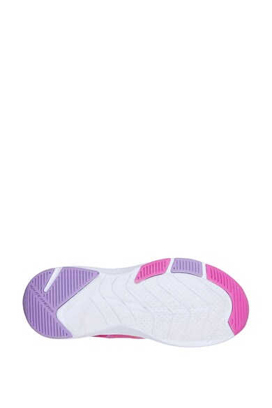 Skechers Pantofi sport cu sireturi elastice si inchidere velcro Trainer Lite 2.0, Roz fucsia/Rosu/Albastru Fete