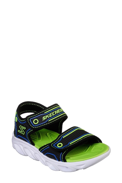 Skechers Sandale cu lumini LED Hypno-Flash 3.0, Negru/Verde electric/Albastru inchis Baieti