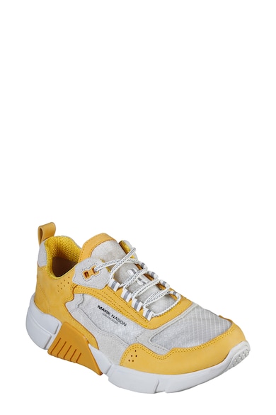 Skechers Pantofi sport de piele intoarsa si piele nabuc Block West Femei