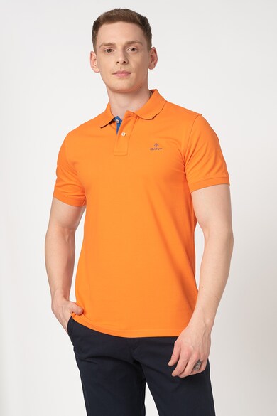 Gant Tricou polo din material pique cu logo brodat Barbati