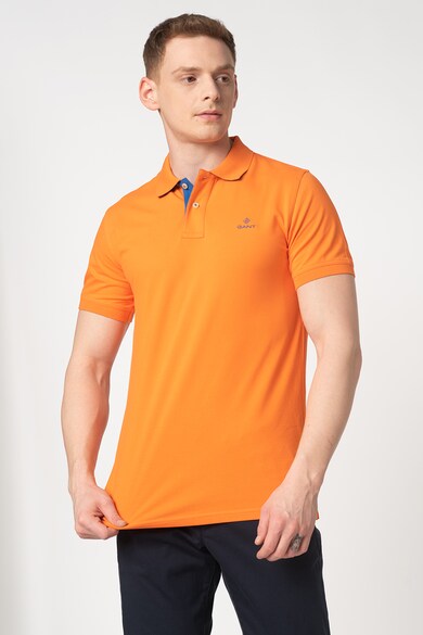 Gant Tricou polo din material pique cu logo brodat Barbati