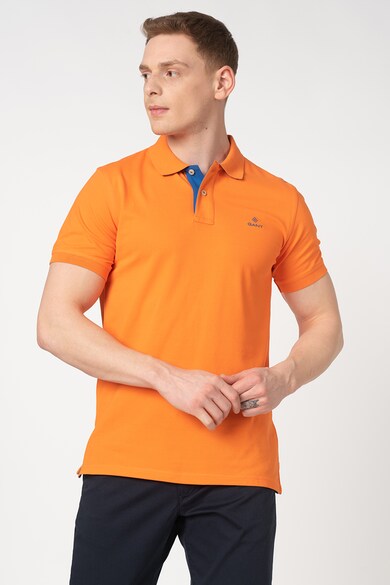 Gant Tricou polo din material pique cu logo brodat Barbati