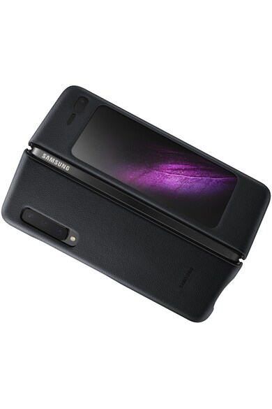 Samsung Husa de protectie  Leather Cover pentru Galaxy Fold, piele, Black Femei