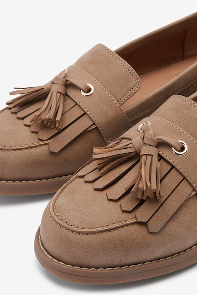 NEXT Pantofi loafer de piele ecologica cu canaf Femei