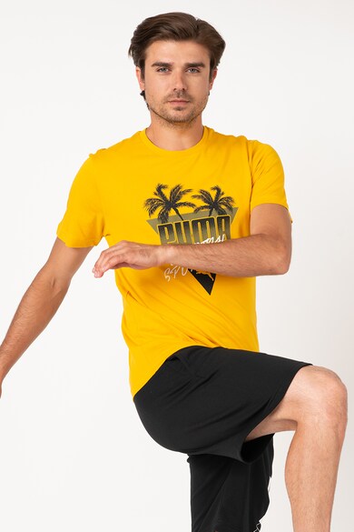 Puma Tricou regular fit cu imprimeu logo Summer Palms Barbati