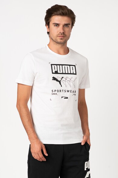 Puma Tricou regular fit cu imprimeu logo Box Barbati