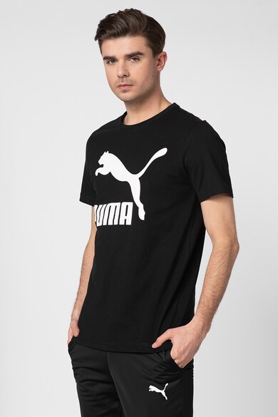 Puma Tricou cu decolteu la baza gatului si imprimeu logo Classics Barbati