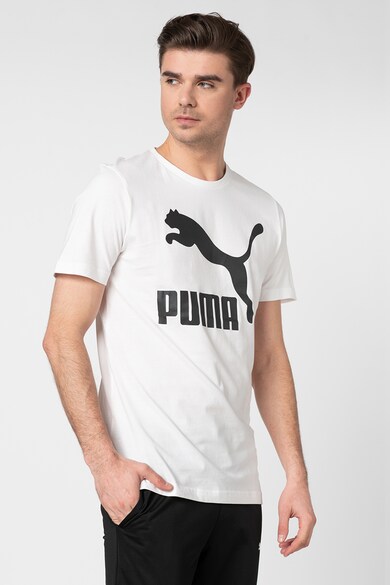 Puma Tricou cu decolteu la baza gatului si imprimeu logo Classics Barbati