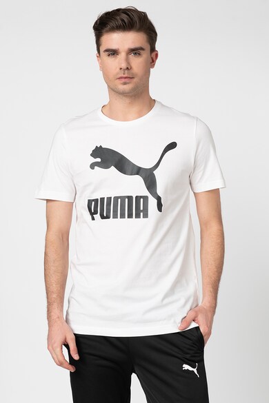 Puma Tricou cu decolteu la baza gatului si imprimeu logo Classics Barbati