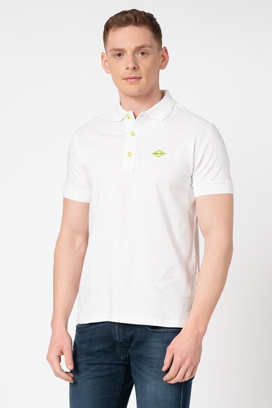 Replay Tricou polo din pique cu aplicatie discreta cu logo Barbati