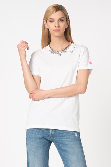 Replay Tricou cu rupturi decorative Femei