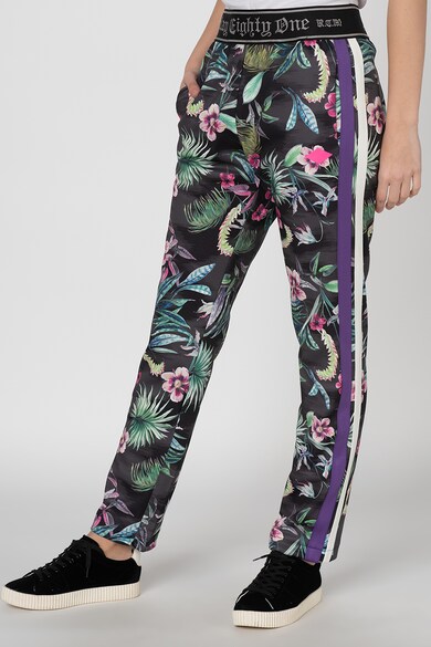 Replay Pantaloni sport cu imprimeu tropical Femei