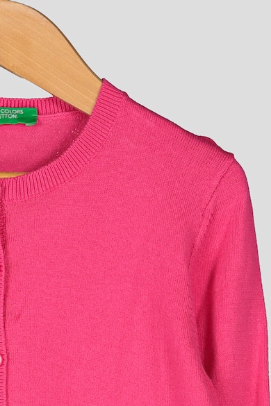 United Colors of Benetton Cardigan cu nasturi decorativi pe mansete Fete