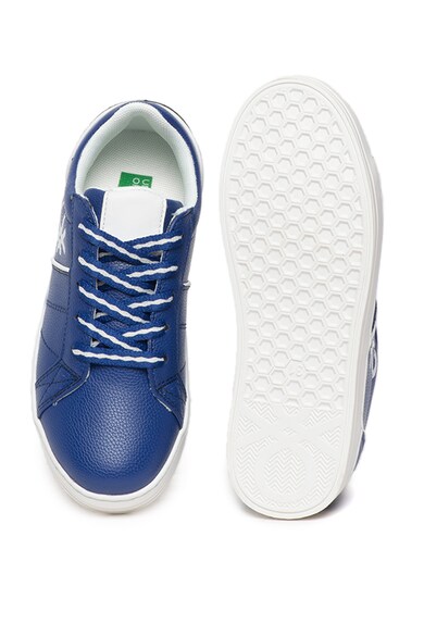 United Colors of Benetton Pantofi sport de piele ecologica cu detaliu logo Baieti