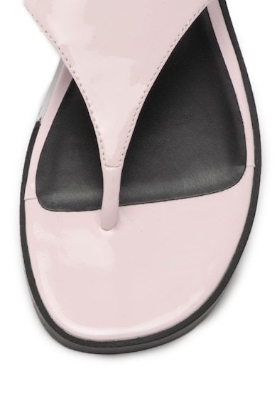 CALVIN KLEIN JEANS Papuci flip-flop de piele lacuita Daphne Femei