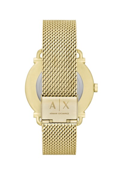 ARMANI EXCHANGE Ceas analog cu bratara cu model plasa Barbati