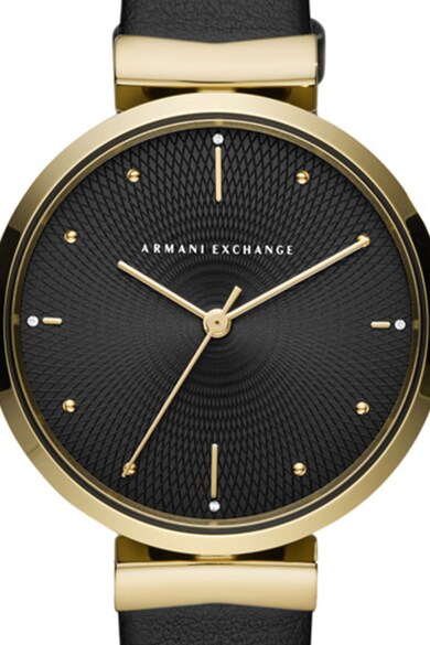 ARMANI EXCHANGE Bőrszíjas kerek karóra női