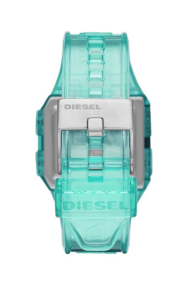 Diesel Ceas digital cu functii multiple si curea din silicon Femei