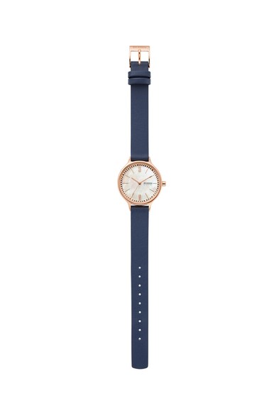 Skagen Иноксов часовник с кожена каишка Жени