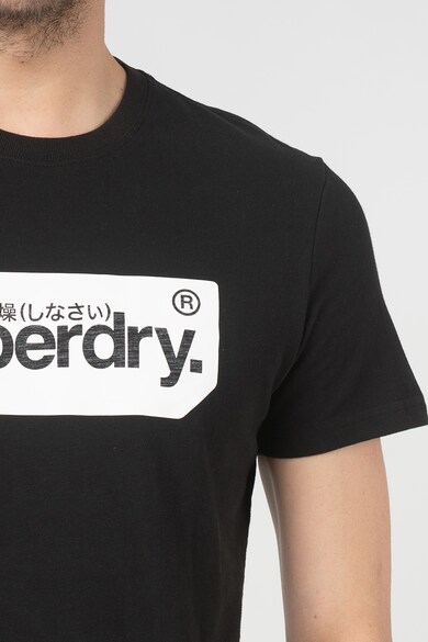 SUPERDRY Тениска Core с овално деколте и лого Мъже