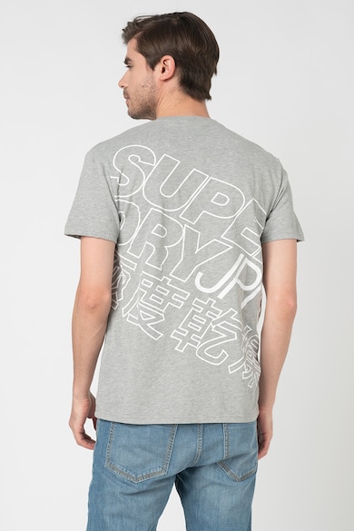 SUPERDRY Tricou supradimensionat cu imprimeu pe partea din spate City Neon Barbati