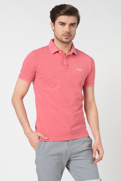 SUPERDRY Tricou polo cu logo brodat pe piept Barbati