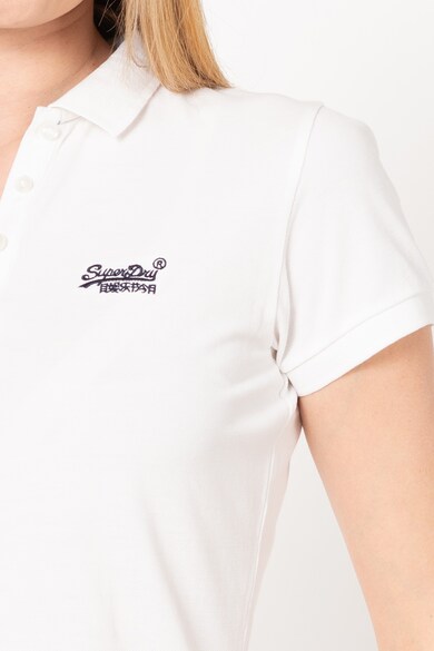 SUPERDRY Tricou polo cu logo brodat Femei