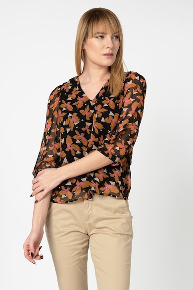 Vero Moda Bluza cu decolteu in V si imprimeu floral Iris Femei