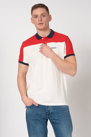 Pepe Jeans London Tricou polo cu model colorblock Lloyd Barbati