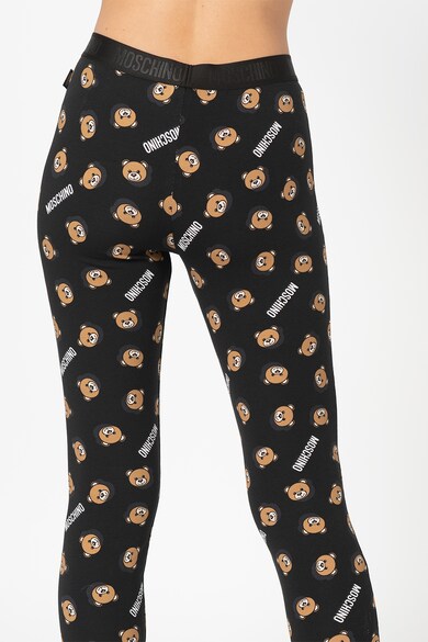 Moschino Pantaloni de pijama cu model logo Femei