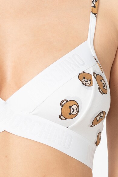 Moschino Sutien cu cupe triunghiulare si model logo Femei