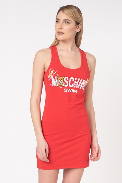 Moschino Rochie de plaja, cu imprimeu logo Femei