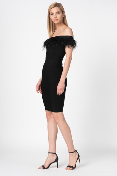 GUESS BY MARCIANO Rochie bodycon cu pene Femei