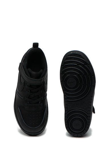 Nike Кожени спортни обувки Court Borough 2 с перфорации Момчета