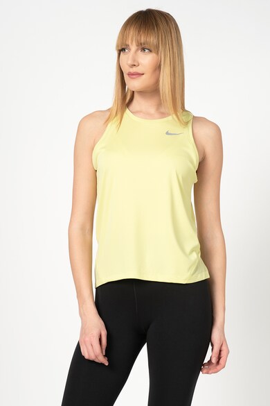 Nike Top cu logo reflectorizant, realizat cu Dri-Fit, pentru alergare Femei